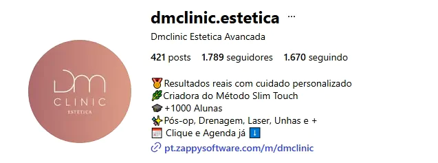 Instagram da DM Clinic